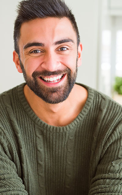 man smiling
