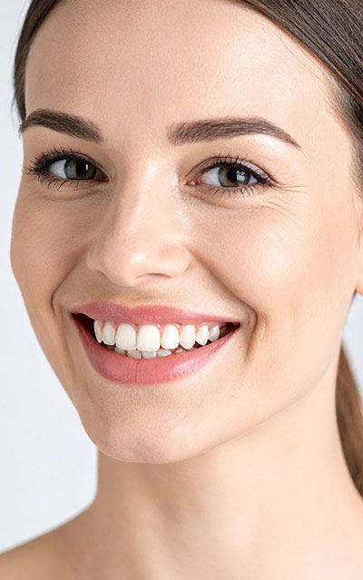 woman beautiful cosmetic smile