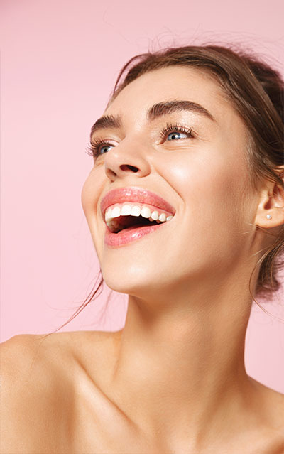 woman cosmetic veneers smile makeover
